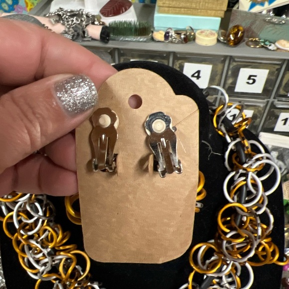 RARE Modernist David Spada Set Necklace & Earrings - Picture 5 of 8